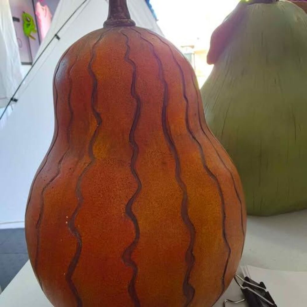 Fall Decor Pumpkin Ceramic Gourd 8x11in